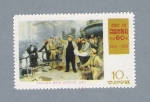 Stamps North Korea -  Escena de un rodaje