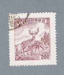Stamps Asia - South Korea -  Ciervo