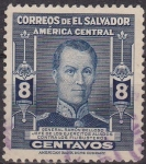 Stamps : America : El_Salvador :  EL SALVADOR 1946 Scott 600 Sello Personajes General Ramon Belloso usado 
