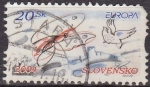 Stamps Slovakia -  ESLOVAQUIA 2004 Scott 454 Sello Europa Mariposa Michel 481 usado 
