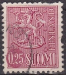 Stamps Finland -  FINLANDIA 1963 Michel 560 Sello Serie Basica Heraldica usado Suomi Finland 