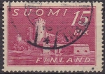 Stamps Finland -  FINLANDIA 1945 Scott 247 Sello Castillo de Savonlinna usado Michel 317 SUOMI FINLAND 