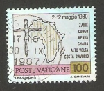 Stamps Vatican City -  viajes de juan pablo II en el mundo