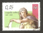 Stamps Vatican City -  V centº de los frescos de la capilla sixtina