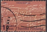 Stamps Finland -  FINLANDIA 2004 Scott 1205c Sello Jean Sibelius Compositor Voces Intimas usado Michel 1682 Suomi Finl