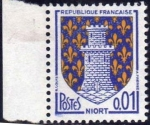Sellos de Europa - Francia -  FRANCIA 1964 Scott 1091 Sello Nuevo ** Escudo de Armas Ciudades Niort