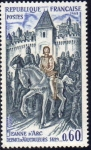 Stamps : Europe : France :  FRANCIA 1968 Scott 1229 Sello Nuevo ** Juana de Arco Salida de Vaucouleurs 1429