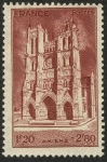 Sellos de Europa - Francia -  FRANCIA - Catedral de Amiens