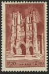 Stamps France -  FRANCIA - Catedral de Amiens