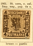 Stamps Germany -  Escudo Ed 1861