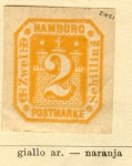 Stamps Germany -  Hamburgos Ed 1868