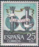 Stamps : Europe : Spain :  ESPANA 1963 (E1513) Congreso de Instituciones Hispanicas - Alegoria 25c