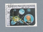 Stamps Laos -  Satélite