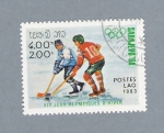 Stamps Laos -  Sarajevo'84