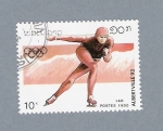 Stamps Laos -  Albertville 92