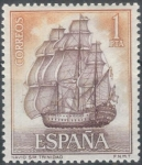 Stamps Spain -  ESPANA 1964 (E1605) Homenaje a la Marina Espanola - Santisima Trinidad 1p