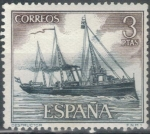 Stamps Spain -  ESPANA 1964 (E1609) Homenaje a la Marina Espanola - Destructor 3p