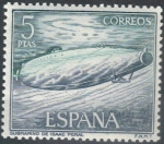 Sellos de Europa - Espa�a -  ESPANA 1964 (E1610) Homenaje a la Marina Espanola - Submarino Isaac Peral 5p