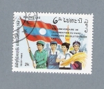 Stamps : Asia : Laos :  30e. Anniversaire de la Fondation du Parti Popular Revolutionnaire LAO