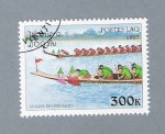 Stamps Laos -  Cursa de Piraguas