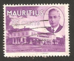 Stamps Mauritius -  george VI, residencia del gobernador