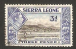 Stamps Africa - Sierra Leone -  george VI, puerto de freetown