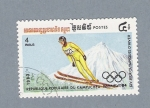 Stamps : Asia : Cambodia :  XIV Juegos Olimpicos de Invierno