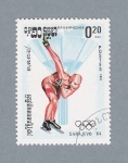 Stamps Cambodia -  Sarajevo'84