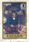 Stamps Spain -  ESPANA 1972 (E2083) Solana  - El capitan mercante 10p