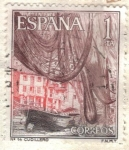 Stamps : Europe : Spain :  ESPANA 1965 (E1648) Serie Turistica - Cudillero Asturias 1p v