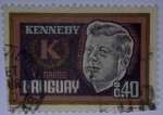 Sellos de America - Uruguay -  Kennedy