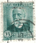 Stamps Spain -  ESPANA 1931 (E657) Personajes - Nicolas Salmeron 15c