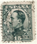Stamps Spain -  ESPANA 1930 (E493) Alfonso XIII tipo vaquer de perfil 15c