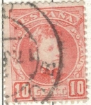 Stamps Europe - Spain -  ESPANA 1901 (E243) Alfonso XIII tipo cadete 10c 2
