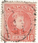 Stamps Spain -  ESPANA 1901 (E243) Alfonso XIII tipo cadete 10c