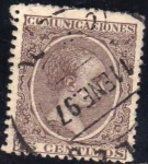 Stamps Europe - Spain -  ESPAÑA 1889-99 219 Sello Alfonso XIII 15c Tipo Pelón Usado Espana Spain Espagne Spagna