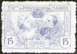 Stamps Spain -  ESPAÑA 1907 SR2 Sello Exposición Industrias de Madrid * reimpreso Espana Spain Espagne