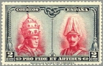 Stamps Europe - Spain -  ESPAÑA 1928 402 Sello Nuevo Pro Catacumbas de San Dámaso en Roma Serie para Toledo Pio XI y Alfonso 