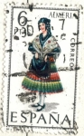 Stamps Spain -  ESPANA 1970 (E1901) Trajes tipicos espanoles - Lerida 6p