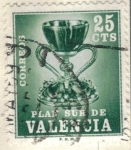 Stamps : Europe : Spain :  ESPANA AUTONOMIAS VALENCIA 1971 (E6) El Santo Grial c2 INTERCAMBIO