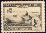 Stamps Spain -  ESPAÑA 1930 583 Sello Nuevo Pro Union Iberoamericana Sevilla Urgente Santos Dumont 5c 1º vuelo mecán