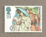Stamps United Kingdom -  Escenas navideñas infantiles