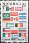 Stamps Nicaragua -  Copa del Mundo Mexico 1970