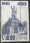 Stamps Peru -  Monumento al Inca Manco Capac