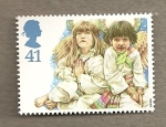 Stamps United Kingdom -  Escenas navideñas infantiles
