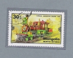 Stamps : Asia : Mongolia :  Typical AmericanEngine 1860