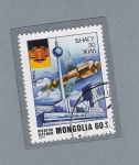 Stamps : Asia : Mongolia :  Satélite