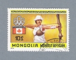 Stamps Mongolia -  Tiro al arco