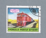 Sellos de Asia - Mongolia -  Tren