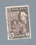 Sellos de Asia - Malasia -  Tigre de Malasia